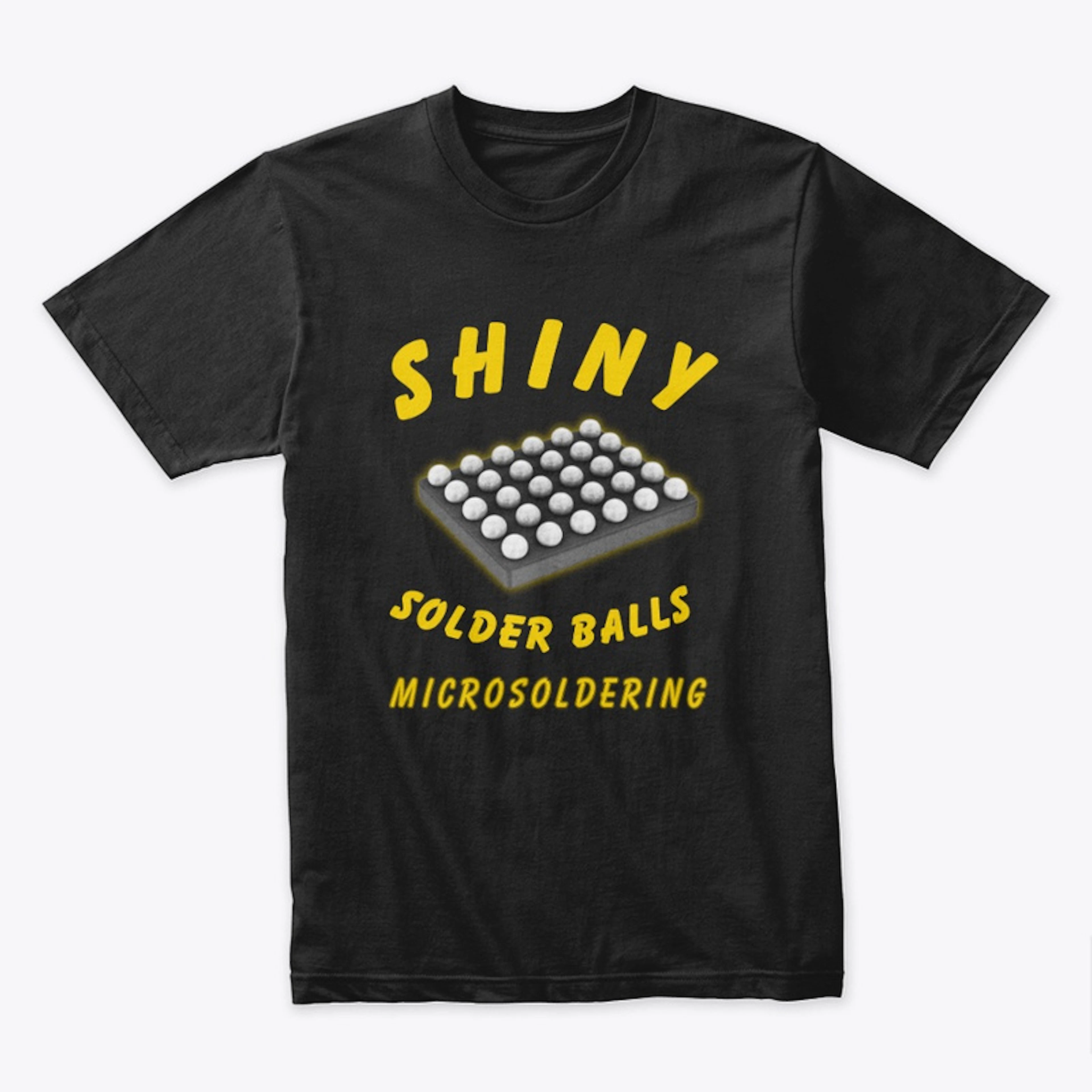 Shiny Solder Balls Microsoldering